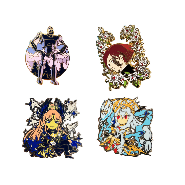 Wholesale Customized Brand Brooch Metal Badges Hard Enamel Pins for Souvenir