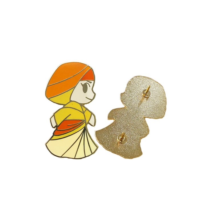 Wholesale Cartoon School Bag Lapel Pins Hard Enamel Badge Custom Anime Enamel Pins Gold Plating Logo Metal Badge Maker