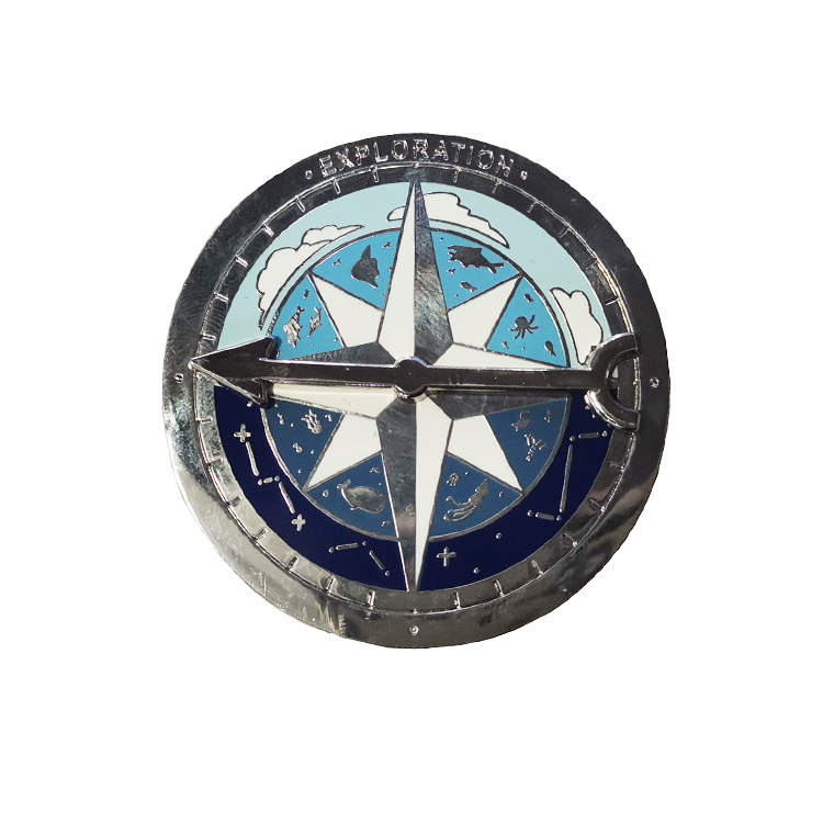Hot Selling High Quality Factory Custom Classic Cartoon Castle Spinner Pin Hard Enamel Pin For Children As Toy
