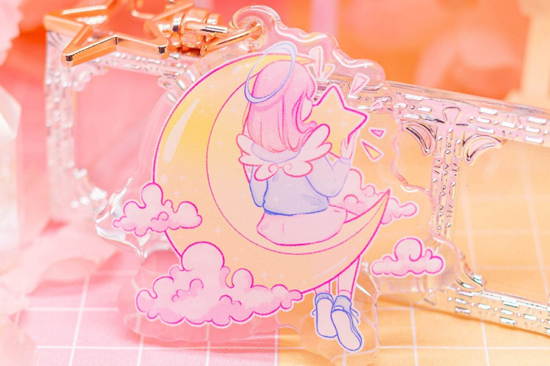 Acrylic custom keychain2