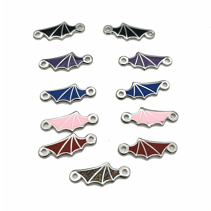 Metal Gifts And Crafts Design Customized Hard Enamel Glow in The Dark Lantern Shape Metal Charms with Loop
