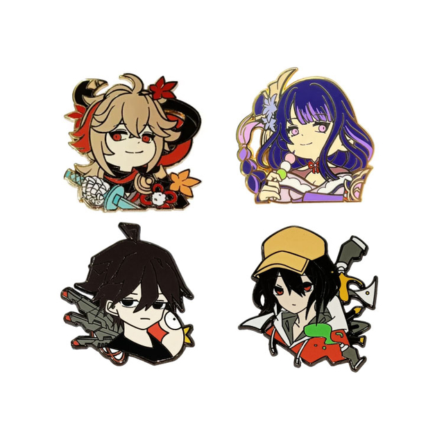 Manufacturer Metal Crafts Logo Soft Enamel Pins Manufacturer Custom Design Anime Enamel Pin