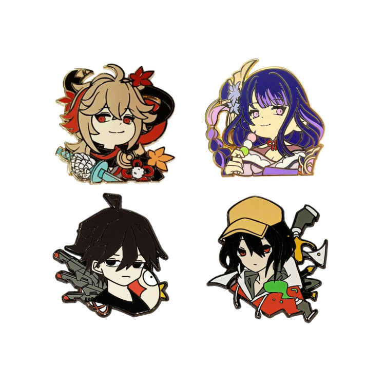 Manufacturer Metal Crafts Logo Soft Enamel Pins Manufacturer Custom Design Anime Enamel Pin
