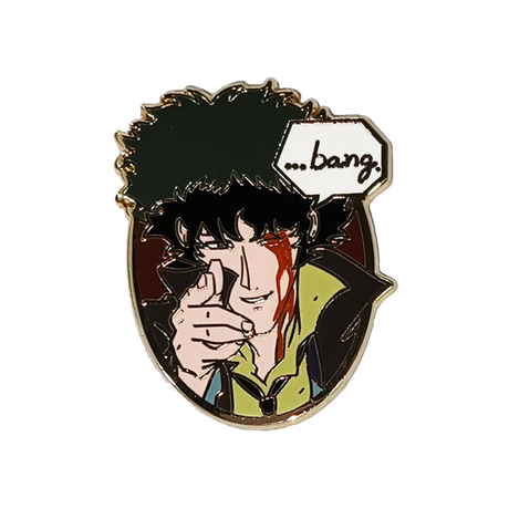 Factory Direct Sale Black Nickel Metal Pin Hot Selling Anime Cartoon Hard Enamel Pin Souvenir With Screen Printing