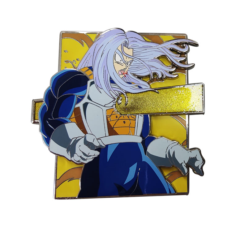 No Moq Customized Anile Badge Ryomen Sukuna Design White Color Black Metal Dyed Soft Enamel Lapel Pin