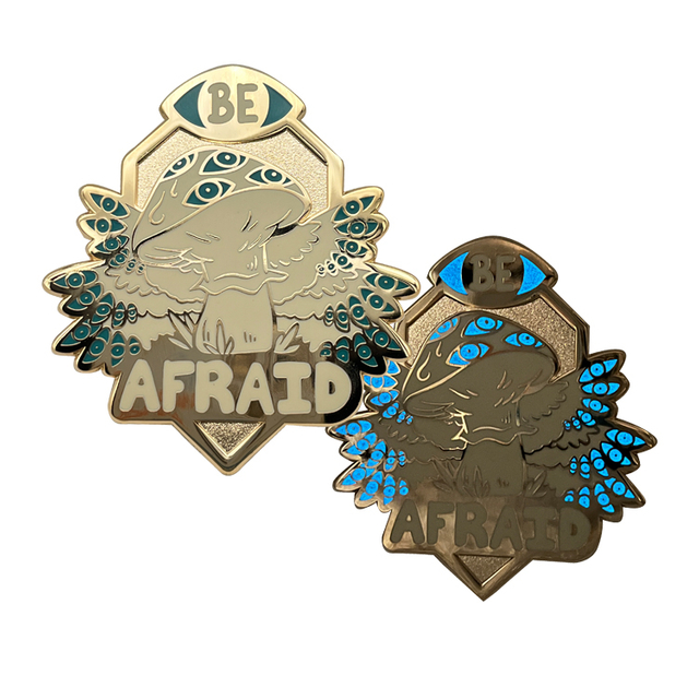 Gold Plated Metal Hard Enamel Lapel Pin Gold Plated Sandblasted Recessed Metal Blue Glow Color Enamel Pin