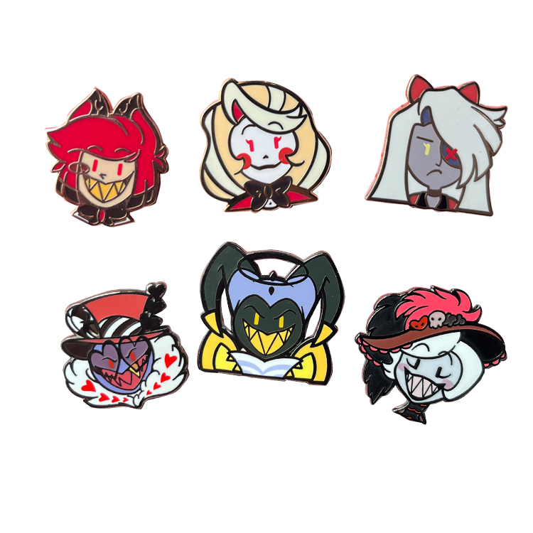 Manufacturer Metal Crafts Logo Soft Enamel Pins Manufacturer Custom Design Anime Enamel Pin
