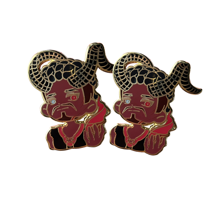 Customized Bg3 Design Anime Metal Brooch Badges Wholesale Hard Enamel Pin with Screen Printing
